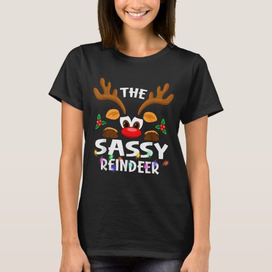 The Sy Reindeer Christmas Men Women T-Shirt (Vorderseite)