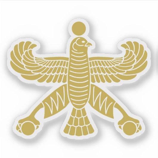 The symbol of the Achaemenid Falcon, Iran Aufkleber (Vorderseite)