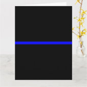 The Symbolic Thin Blue Line Graphic Karte (Gelbe Blume)