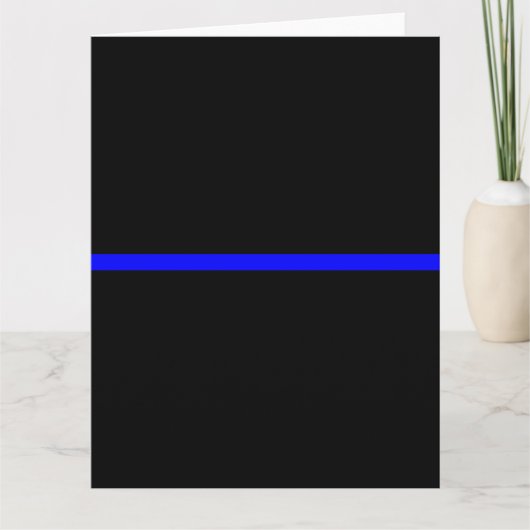 The Symbolic Thin Blue Line Graphic Karte (Vorderseite)