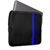 The Symbolic Thin Blue Line Vertical Black Laptopschutzhülle (Vorne Rechts)