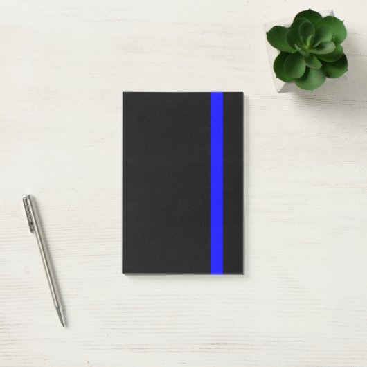 The Symbolic Thin Blue Line Vertical Post-it Klebezettel (Büro)