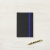 The Symbolic Thin Blue Line Vertical Post-it Klebezettel (Auf Schreibtisch)