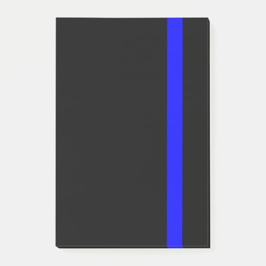 The Symbolic Thin Blue Line Vertical Post-it Klebezettel (Vorderseite)