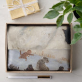 The Tabby Toboggan Club von Louis William Wain Seidenpapier (Geschenk)