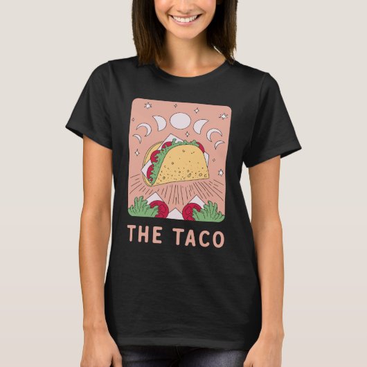 The Taco Tarot Card   Mexican Food   Mystic T-Shirt (Vorderseite)