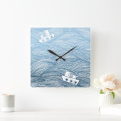 The Tale of Two Ships Quadratische Wanduhr (Zuhause)