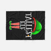 The Tallest Elf Family Matching Group Christmas Fleecedecke (Vorderseite (Horizontal))