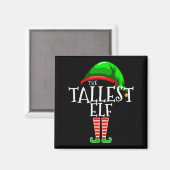 The Tallest Elf Family Matching Group Christmas Magnet (Vorderseite/Rückseite)