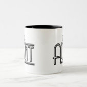 "THE" Tante Zweifarbige Tasse (Mittel)