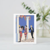 The Taste of Shawls, 1922 (pochoir print) Postkarte (Stehend Vorderseite)