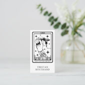 The Tattoo Artist Tarot Business Card Visitenkarte (Stehend Vorderseite)