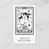 The Tattoo Artist Tarot Business Card Visitenkarte (Vorderseite)
