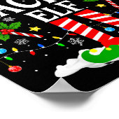 The Teacher Elf Funny Xmas Teachers Christmas Teac Poster (Ecke)