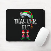 The Teacher Elf Shirt Matching Family Funny Christ Mousepad (Mit Mouse)