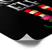 The Teacher Elf Shirt Matching Family Funny Christ Poster (Ecke)