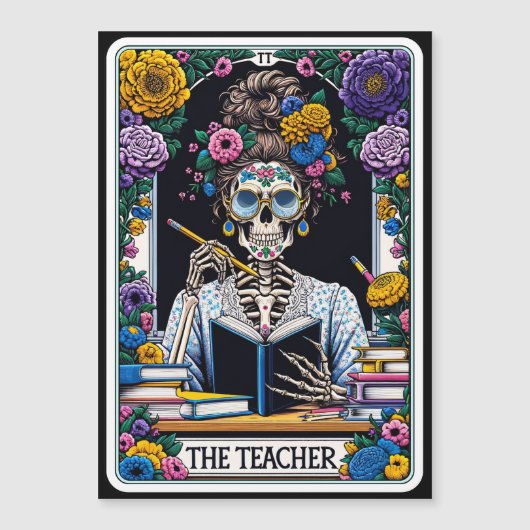 "The Teacher" Tarot Card Magnet (Vorderseite)