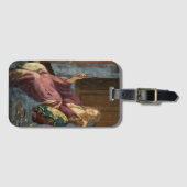 The Teasing Coquette (by John Collier) Gepäckanhänger (Vorderseite (Horizontal))
