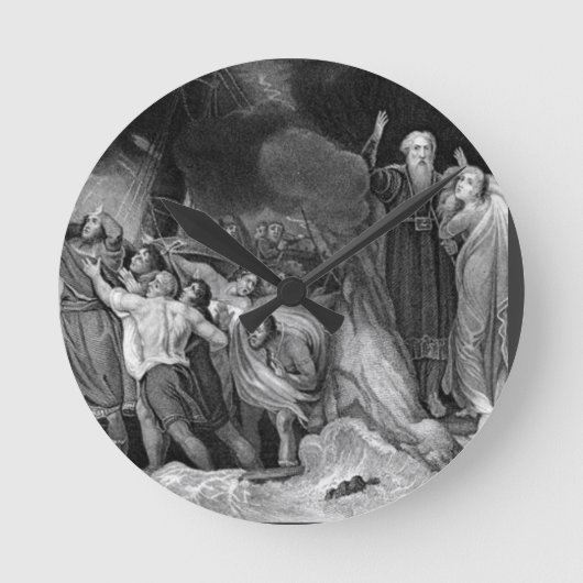 The Tempest Clock Runde Wanduhr (Vorderseite)