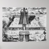 The Templo Mayor at at Tenochtitlan Poster (Vorne)