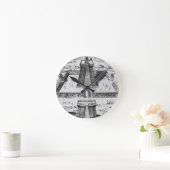 The Templo Mayor at Tenochtitlan Runde Wanduhr (Zuhause)