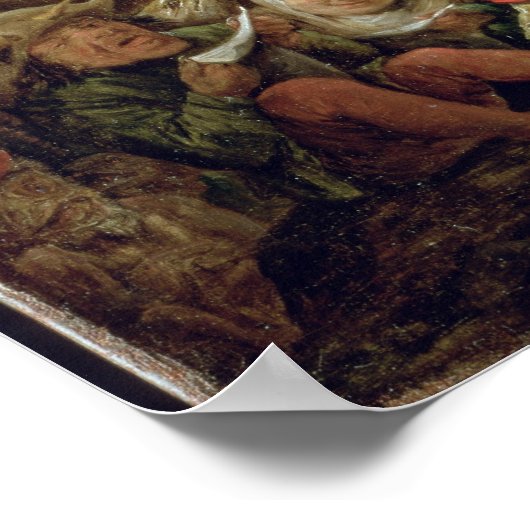 The Temptation of St. Anthony in a Rocky Cavern Poster (Ecke)