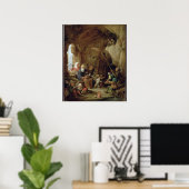 The Temptation of St. Anthony in a Rocky Cavern Poster (Heimbüro)