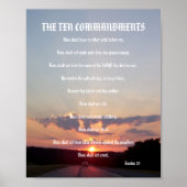 The Ten Commandments - Sunset #3 Poster (Vorne)