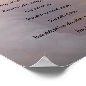 The Ten Commandments - Weather Clouds Poster (Ecke)