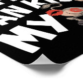 The Ten Pin Can Kiss My - Funny Donkey - Bowlers B Poster (Ecke)