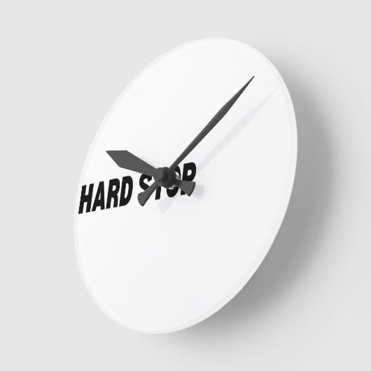 The Terminal | Hard Stop Technical  Runde Wanduhr (Winkel)