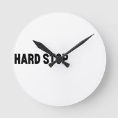 The Terminal | Hard Stop Technical  Runde Wanduhr (Vorderseite)