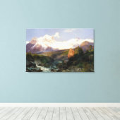 The Teton Range von Thomas Moran Leinwanddruck (Insitu (Holzboden))