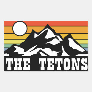 The Tetons Rechteckiger Aufkleber