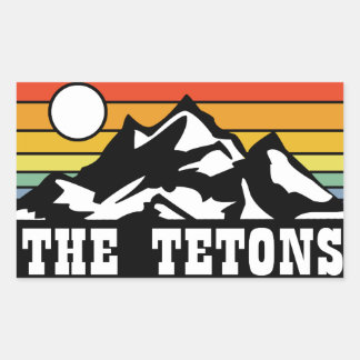 The Tetons Rechteckiger Aufkleber