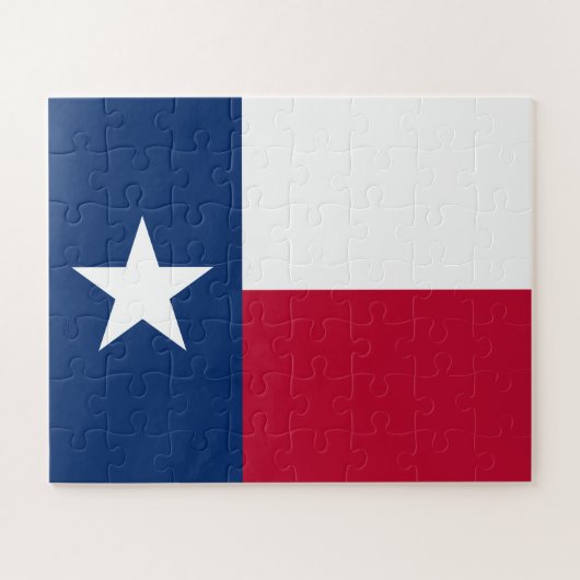 The Texan Lone Star State Flag of Texas Puzzle (Horizontal)