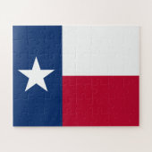 The Texan Lone Star State Flag of Texas Puzzle (Horizontal)