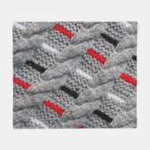 the texture of the knitted fabric with a striped p fleecedecke (Vorderseite (Horizontal))