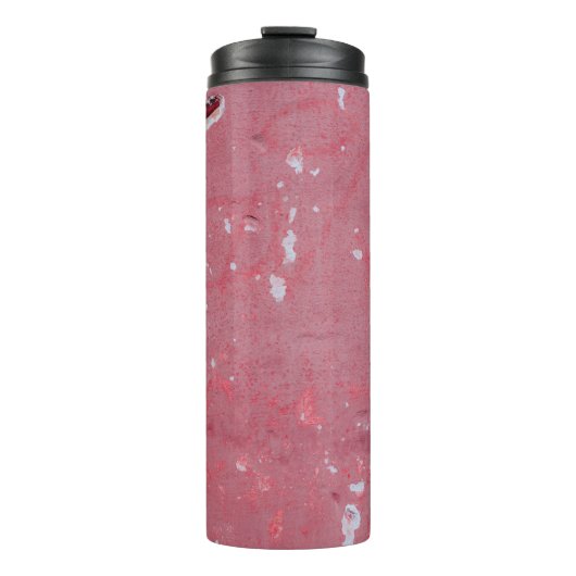 The texture of the old wall with scratches, cracks thermosbecher (Vorderseite)