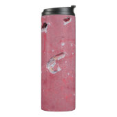 The texture of the old wall with scratches, cracks thermosbecher (Nach links gedreht)