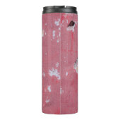 The texture of the old wall with scratches, cracks thermosbecher (Rückseite)