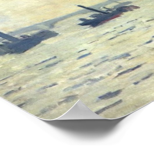 The Thames below Westminster - Claude Monet Poster (Ecke)