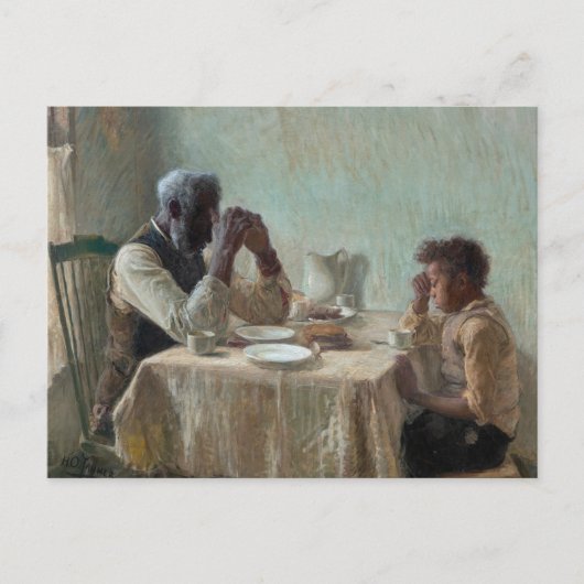 The Thankful Poor, 1894 von Henry Ossawa Tanner Postkarte (Vorderseite)