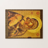 The Theotokos and Christ Child Orthodox Icon Puzzle (Horizontal)