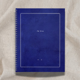 The Thesis | Indigo Leather & Silver Graduation Notizblock