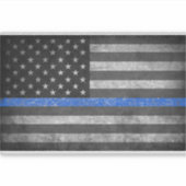 The Thin Blue Line Aufkleber (Vorderseite)