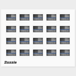 The Thin Blue Line Quadratischer Aufkleber
