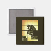 The Thinker, image schiebt Puzzle-Spiel, Le Penseu Magnet (Vorderseite/Rückseite)