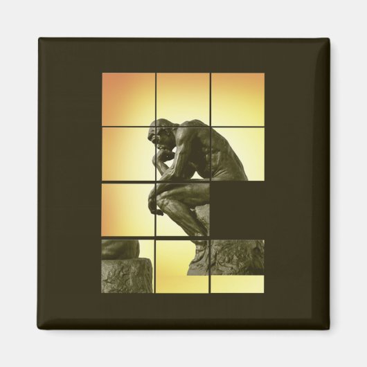 The Thinker, image schiebt Puzzle-Spiel, Le Penseu Magnet (Vorne)