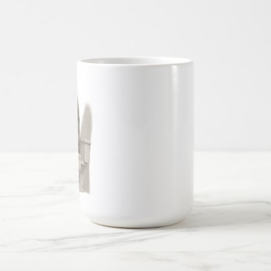 The Thinker on the Throne – Classical Charcoal Sty Kaffeetasse (Mittel)